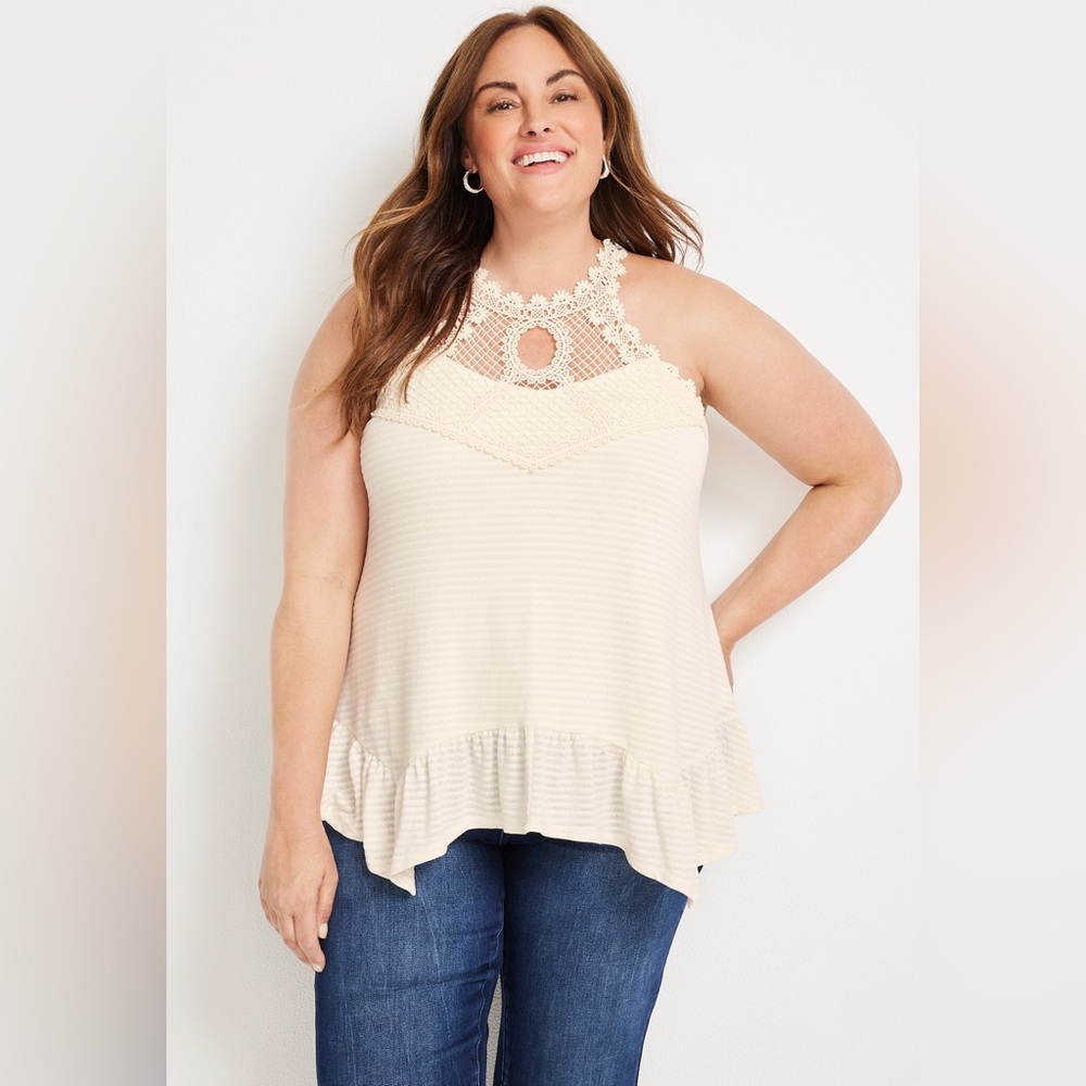 Maurice’s 2X Crochet Halter Top - NWT